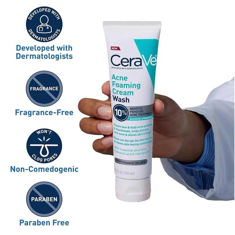 CeraVe Acne Foaming Cream Cleanser – 150ml